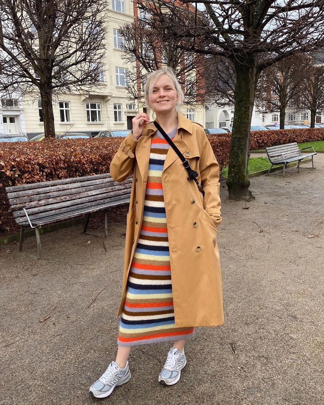 Платье в полоску