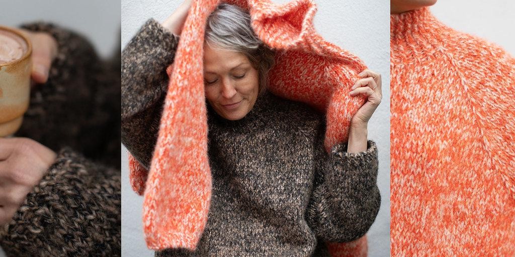 Теплый свитер спицами с описанием