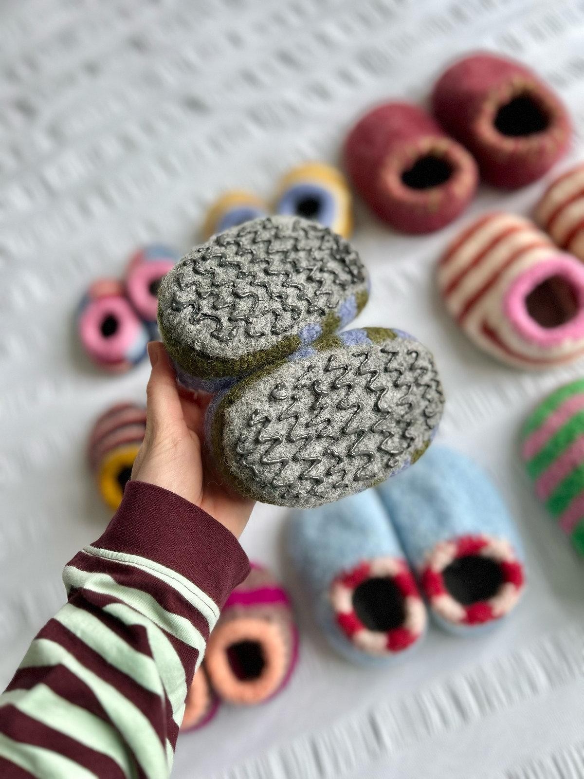 Детские тапочки спицами с описанием