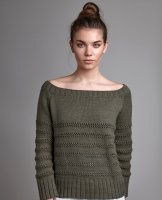 Пуловер реглан для женщин вязаный спицами