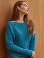 Женский свитер оверсайз как связать спицами