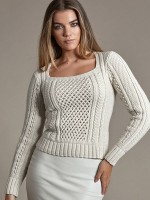 Женский пуловер схема