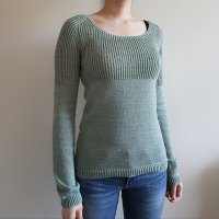 Бесшовный пуловер, общий вид