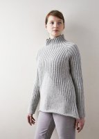 Пуловер резинкой спицами, общий вид
