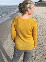 Бесшовный пуловер спицами