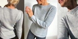 Женский пуловер спицами