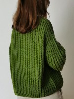 Текстурный свитер спицами