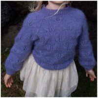 Детский ажурный пуловер из мохера