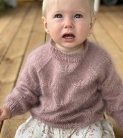 Детский пуловер ажурный