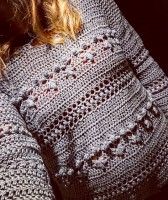 Женский летний пуловер крючком