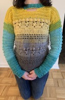 Женский пуловер крючком