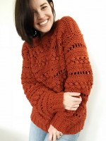 Женский пуловер крючком схема и описание