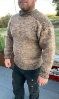 Мужской пуловер спицами