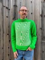 Мужской свитер с интарсией