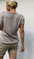 Пуловер без рукавов, связанный спицами