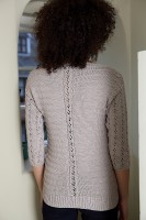 Пуловер с текстурным узором спина