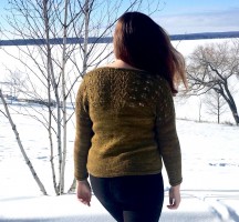 Пуловер для полных женщин 
