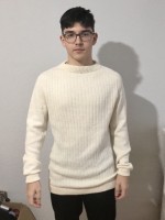 Базовый пуловер с пллечом-погоном