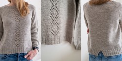 Пуловер реглан спицами описание