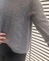 Базовый пуловер реглан спицами, описание
