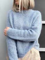 Базовый пуловер реглан спицами, описание