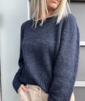 Женственный пуловер спицами, описание