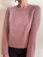 Базовый пуловер реглан спицами