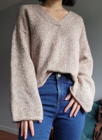 Элегантный пуловер спицами