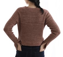 Пуловер-реглан спицами сверху