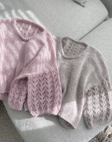 Красивый ажурный пуловер спицами