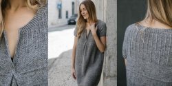 Вязаное платье спицами для женщин с описанием
