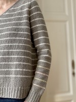 Полосатый пуловер с описанием