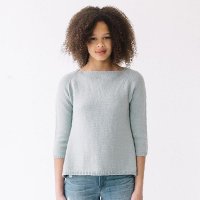 Пуловер реглан без швов сверху