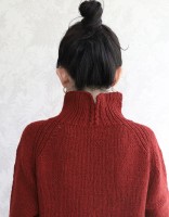 Пуловер реглан сверху спицами