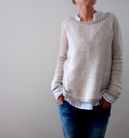 Пуловер спицами 2016 года от дизайнера Изабель Краемер
