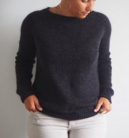 Пуловер регланом спицами сверху