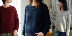 Пуловер рельефным узором спицами