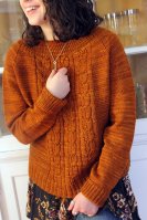 Пуловер с косами спицами с описанием и схемой