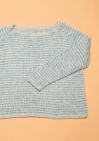 Пуловер в полоску для женщин спицами