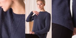 Женский пуловер спицами модный с описанием