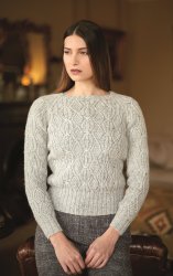 Красивый пуловер спицами для женщин фото