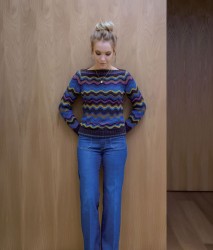 Полосатый пуловер в стиле миссони Simone by Kim Hargreaves