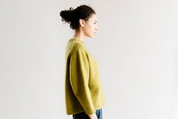 Женский пуловер оверсайз спицами описание