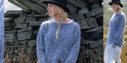 Длинный пуловер спицами фото и описание