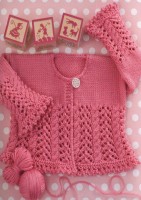 Вязание для малышей ажурной кофточки