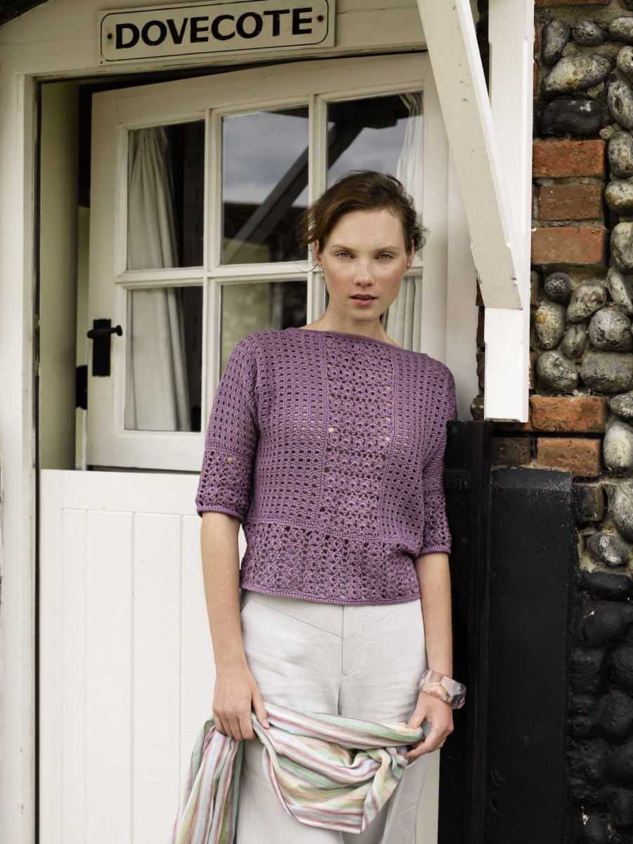 Вязание кофточки Belle Rowan Holiday Crochet