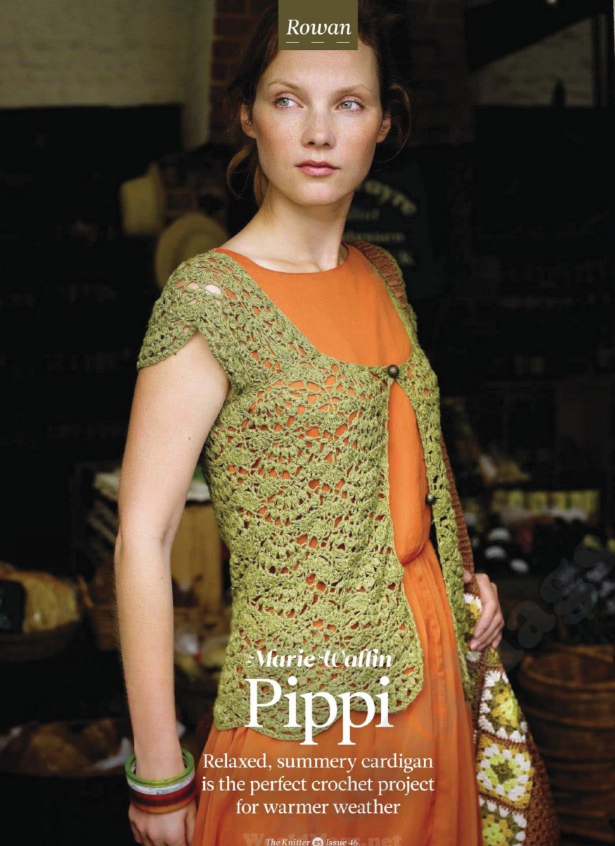 Вязание жакета Pippi Rowan Holiday Crochet Вяжи ру