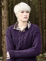 Женский пуловер с аранами Crowden из книги Зимние пейзажи
