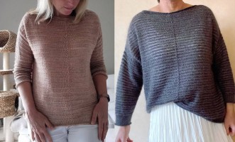 Вязаный пуловер свободного покроя из новой коллекции Anirisu