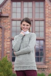 Женский пуловер спицами St Helier
